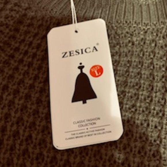 ZESICA Women's Long Sleeve Solid Tunic Pullover Sweater Dress - Picture 3 of 5